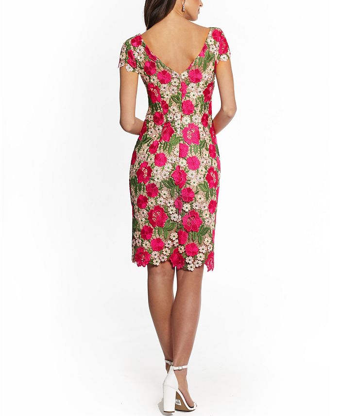 xscape floral lace gown