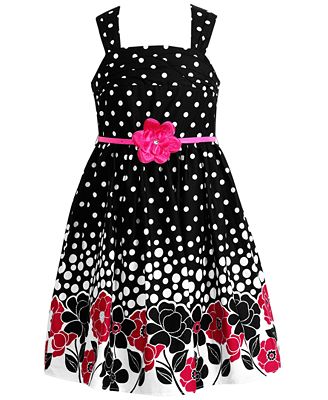 Bloome Girls' Floral Polka-Dot Dress - Kids - Macy's