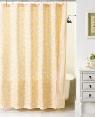 CLOSEOUT! Martha Stewart Collection Twirling Leaves Reversible Shower ...