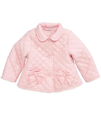 First Impressions Baby Girls' Quilted Bow Jacket - Kids - Macy's