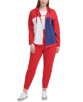 tommy hilfiger plus size tracksuit