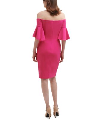 ruffle cuff dress