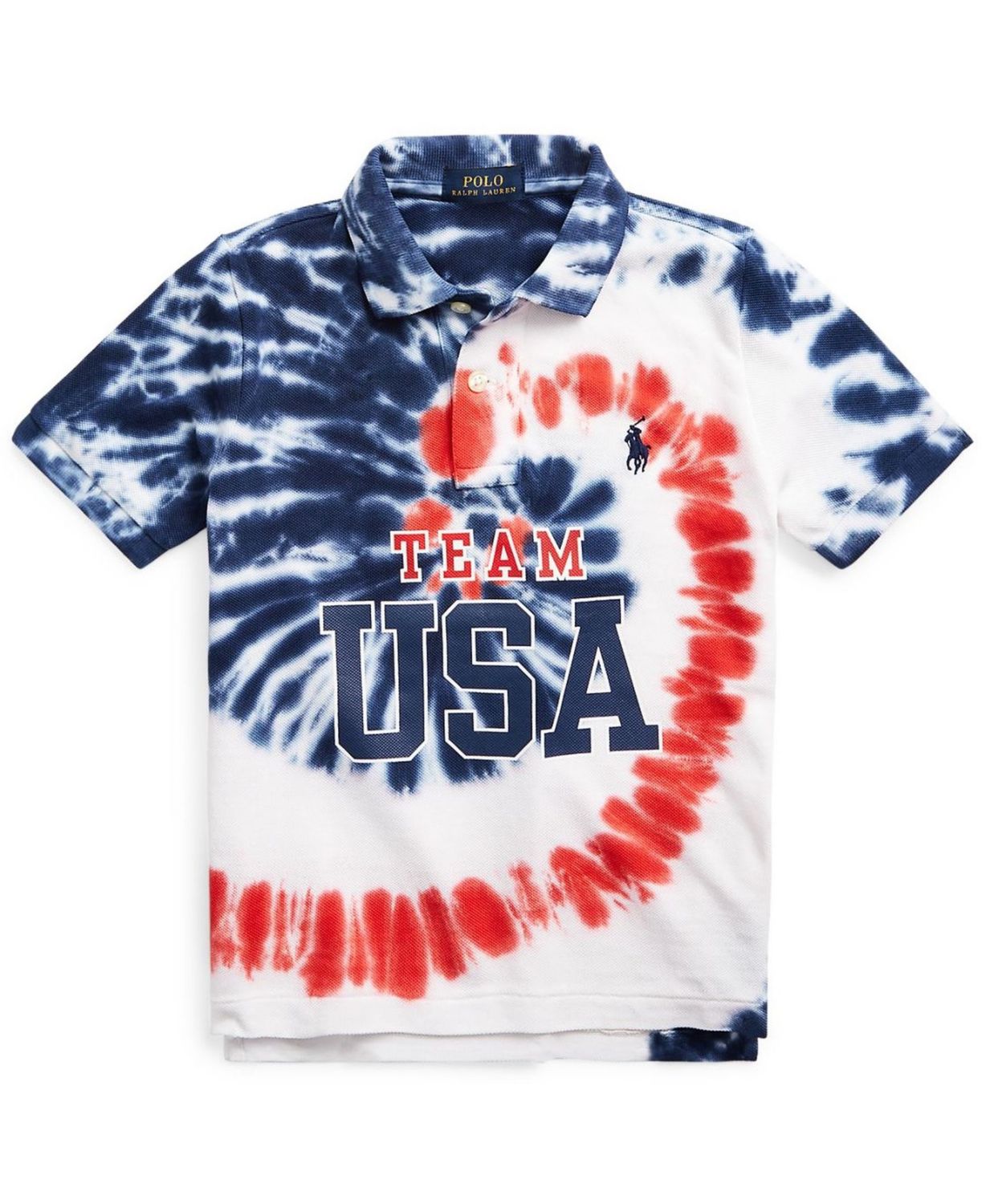 Polo Ralph Lauren Little Boys Team USA Tie-Dye Cotton Polo T-shirt & Reviews - Shirts & Tops - Kids - Macy's