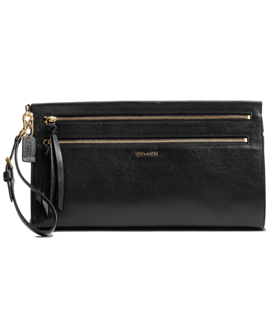 COACH MADISON LARGE CLUTCH IN TWO TONE PYTHON EMBOSSED LEATHER   COACH   Handbags & Accessories