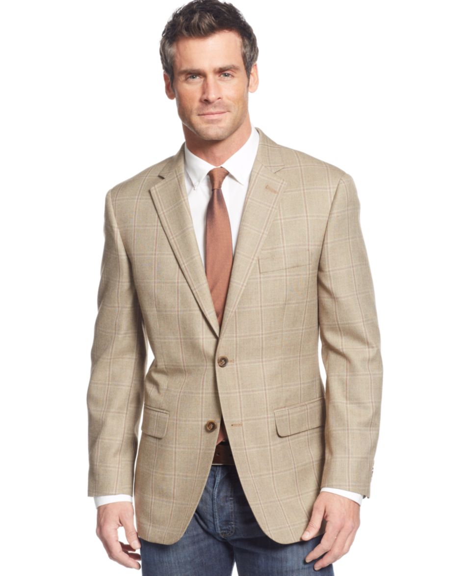 Tasso Elba Sport Coat Rust Solid   Blazers & Sport Coats   Men