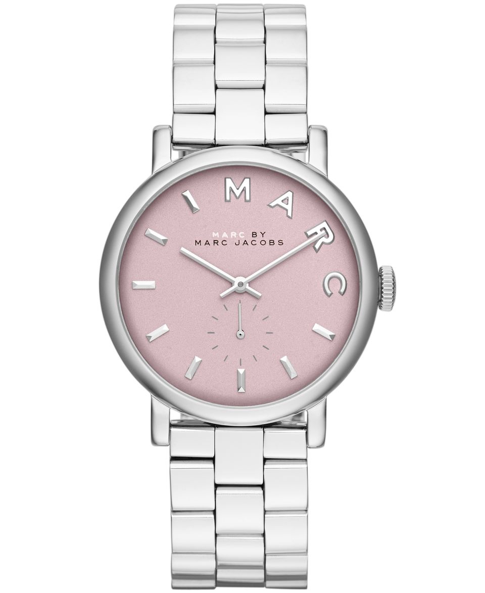 Marc by Marc Jacobs Watch, Womens White Leather Strap 40mm MBM1200   Watches   Jewelry & Watches