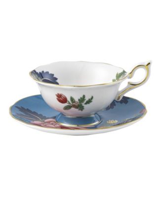 Набор чайных чашек и блюдец Wedgwood Wonderlust Sapphire Garden из 2 предметов