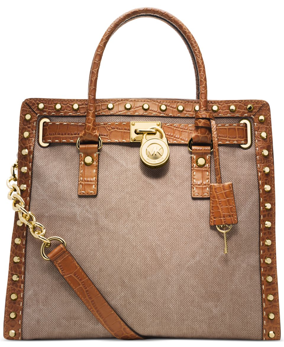 MICHAEL Michael Kors Hamilton Mono Stripe Large North South Tote   Handbags & Accessories