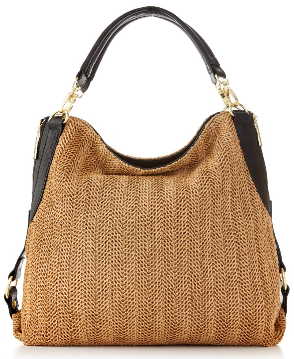 Tignanello Diamond Straw Shopper   Handbags & Accessories