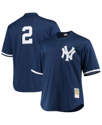 Мужская тренировочная футболка Derek Jeter Navy New York Yankees для больших и высоких игроков, имитирующая футболку игрока для игры в бейсбол