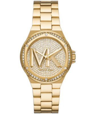 Женские часы Lennox с тремя стрелками Michael Kors на браслете из нержавеющей стали золотистого цвета, 37 мм