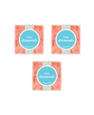 Набор маленьких кубиков Sugarfina Pink Diamonds - Розовые бриллианты (в упаковке 3 штуки)