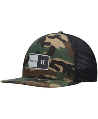 Мужская камуфляжная шляпа Hurley, черная бейсболка дальнобойщика 2.0 Snapback