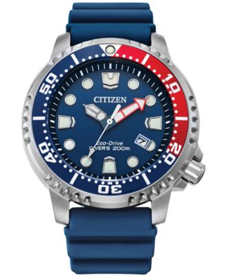 Мужские часы Citizen Eco-Drive Promaster Dive с синим ремешком, 44 мм