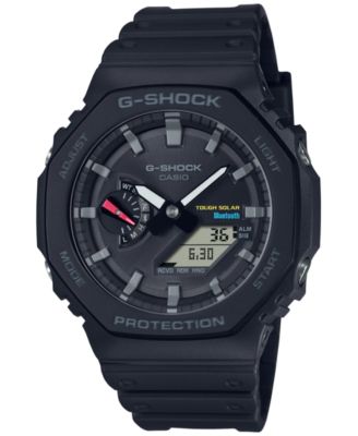 Мужские аналоговые цифровые часы G-Shock с черным ремешком из смолы, 46 мм, GAB2100-1A