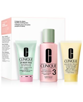 Clinique 3 шт Набор Школьные принадлежности для ухода за кожей Очищает и освежает комбинированную жирную кожу 3490₽
