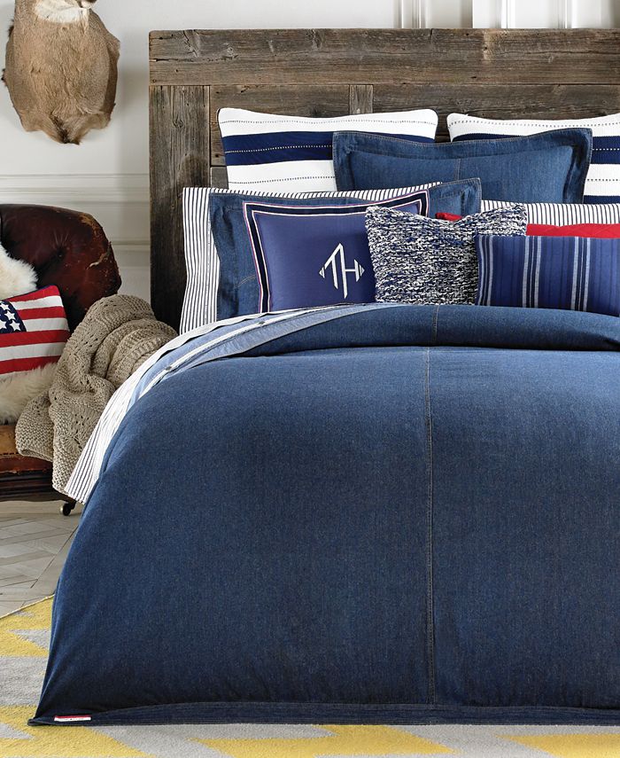 Tommy Hilfiger CLOSEOUT! Queen Denim Bedskirt & Reviews Bedding