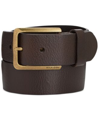tommy hilfiger men's leather belt