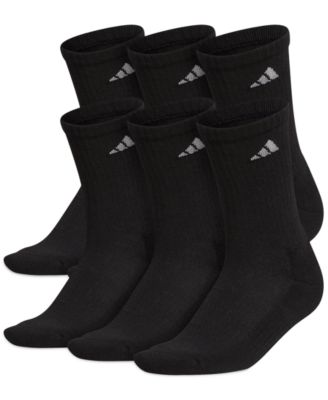 Женские кроссовки Adidas 6-Pk. Спортивные носки на подкладке, черные