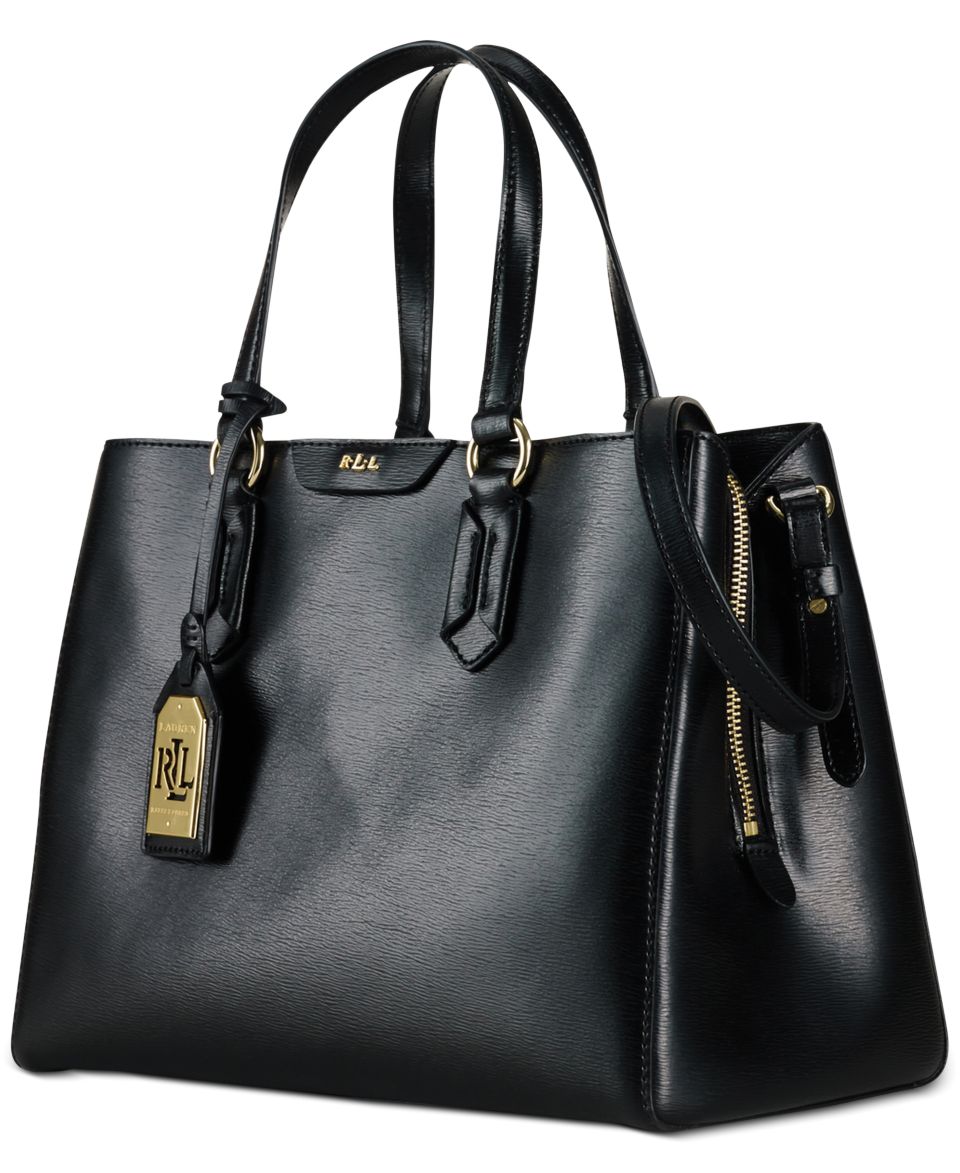 Lauren Ralph Lauren Tate Center Zip Satchel   Handbags & Accessories