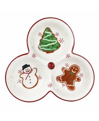 Праздничный сервер Euro Ceramica Winterfest, состоящий из 3 частей