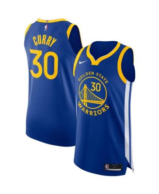 Мужская аутентичная майка Nike Stephen Curry Royal Golden State Warriors 2020/21 - Icon Edition