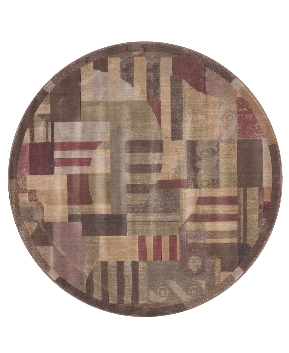 Nourison Round Rugs, Somerset ST22 Clarkstown Multi   Rugs