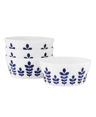 Набор Noritake Sandefjord из 4 вазочек для фруктов, 5,50 дюйма, 15 унций.