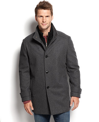 Marc New York Wool-Blend Knit-Bib Car Coat - Coats & Jackets - Men - Macy's