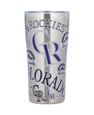 Стакан Tervis Tumbler Colorado Rockies объемом 20 унций из нержавеющей стали с выдвижной крышкой