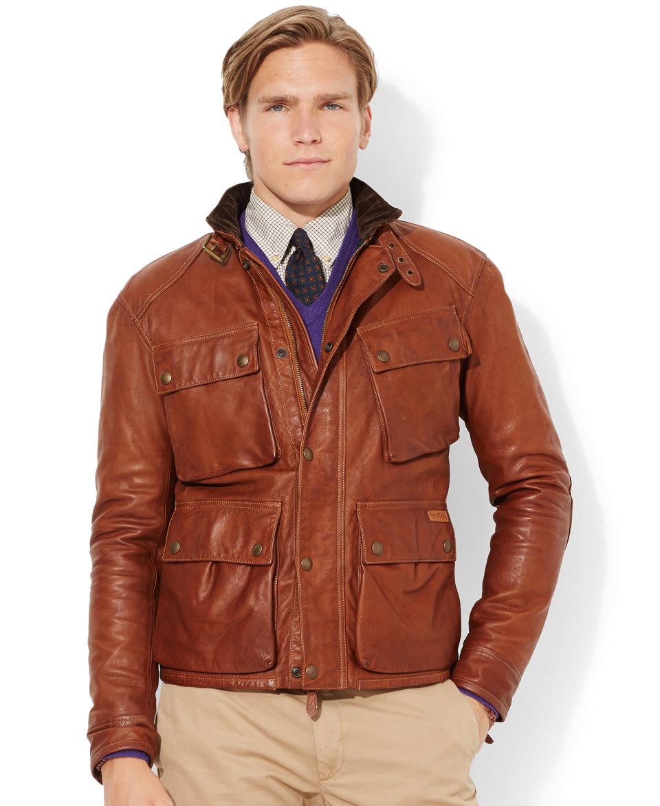 Polo Ralph Lauren Southbury Leather Bike Jacket   Coats & Jackets