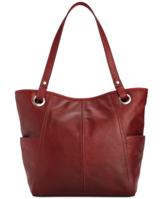 Fossil Brooklyn Leather Shopper - Handbags & Accessories - Macy's