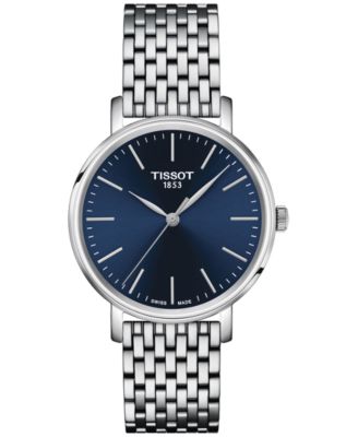 Женские швейцарские часы Tissot Everytime с браслетом из нержавеющей стали Everytime 34 мм