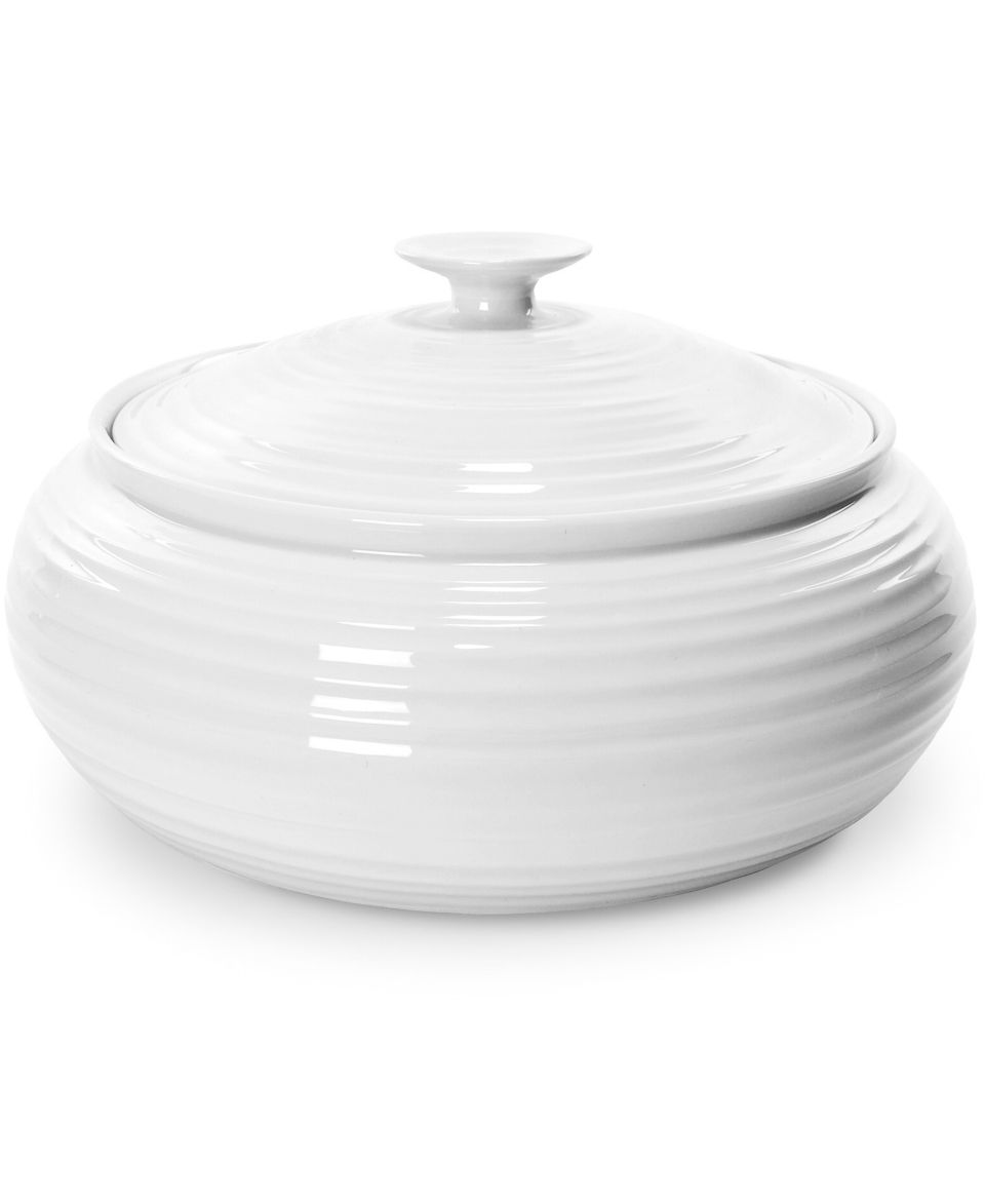 Portmeirion Sophie Conran White Covered Casserole, 8.5 pt.   Serveware   Dining & Entertaining