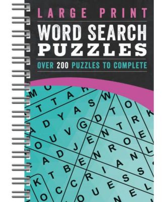 Головоломки для поиска слов крупным шрифтом - Более 200 головоломок, которые нужно решить с помощью Parragon
