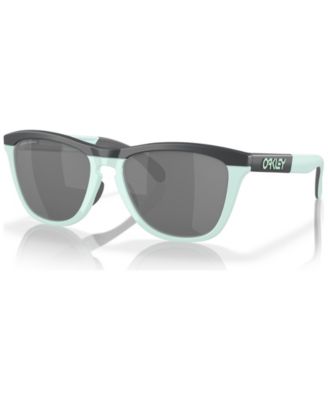 Мужские солнцезащитные очки Oakley из серии Frogskins, зеркальные OO9284 синего цвета