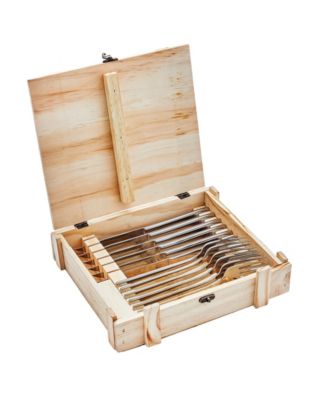 Набор для приготовления стейка Zwilling Steak Dinner из 12 предметов включает в себя вилки и ножи для стейка, Подарочный набор с подарочной коробкой