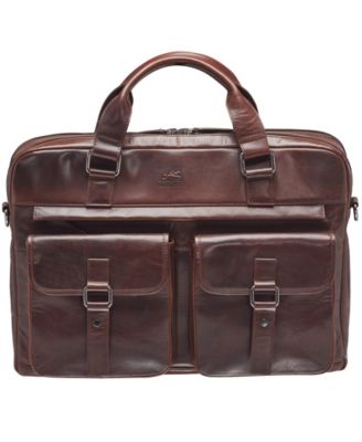Мужской портфель Mancini Buffalo с двумя отделениями для ноутбука диагональю 15,6 дюйма