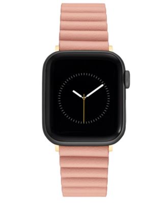 Женский розовый ремешок из искусственной кожи Nine West, предназначенный для Apple Watch® 42 мм (только серии 1-3) и 44/45/46/49 мм (Ultra и Ultra 2)