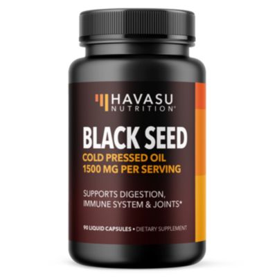 Капсулы Havasu Nutrition Black Seed Oil Nigella Sativa органическое масло семян черного тмина холодного отжима для волос кожи и поддержания обмена веществ Havasu 90 карат 5490₽