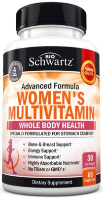 Женская мультивитаминная капсула BioSchwartz, Энергетическая добавка для женщин, Витамины для здоровья всего тела, Bioschwartz, 60 карат
