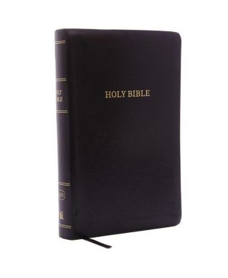 KJV Holy Bible- Библия-справочник с гигантским принтом в индивидуальном размере, Черная кожа, 43 000 перекрестных ссылок, Красные буквы, Удобный принт - Версия Короля Джеймса от Томаса Нельсона
