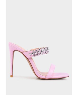 Женские босоножки на металлическом каблуке-шпильке с металлическими заклепками London Rag Womens