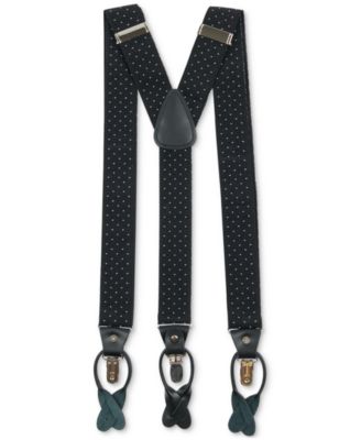 Дизайнерские мужские подтяжки с принтом в горошек 11790₽