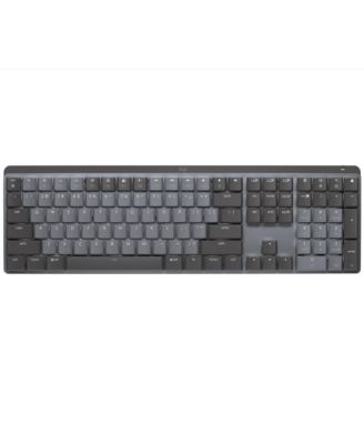 Беспроводная механическая клавиатура Logitech MX с подсветкой (линейные переключатели, графит) серого цвета