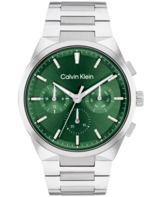 Мужские часы Calvin Klein с серебристым браслетом из нержавеющей стали, 44 мм