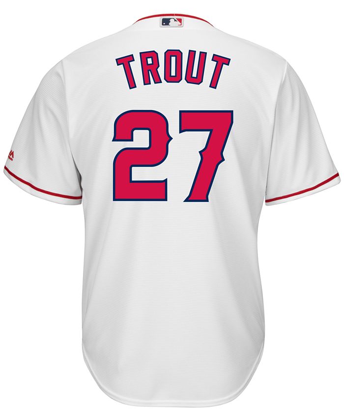 Majestic Men's Mike Trout Los Angeles Angels of Anaheim Replica Jersey ...