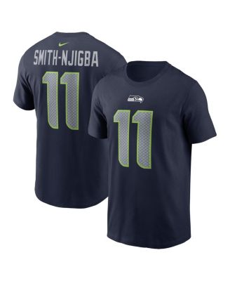 Мужская футболка Nike Jaxon Smith-Njigba Navy Seattle Seahawks с выбором игрока в первом раунде драфта НФЛ 2023 года с именем и номером игрока