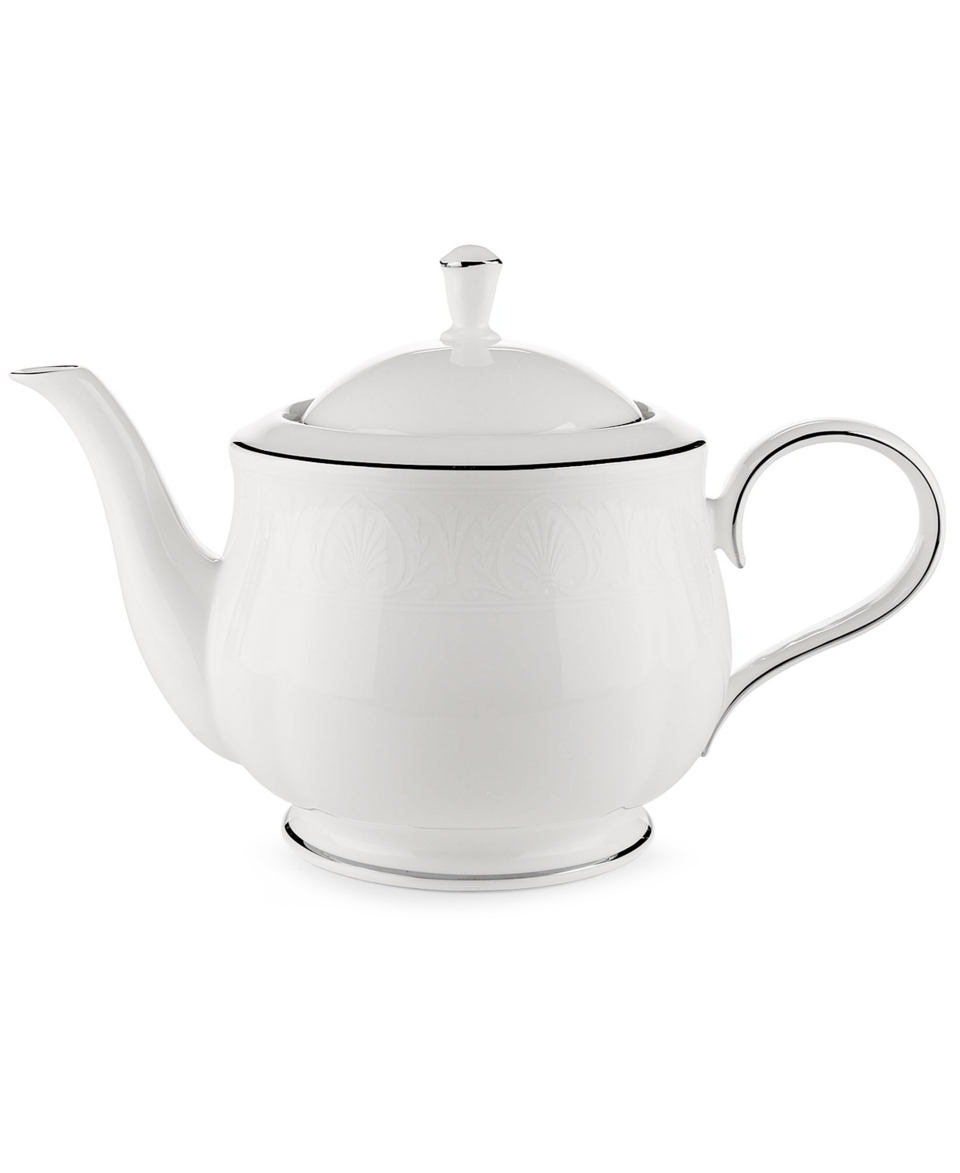 Lenox Hannah Platinum Teapot, 40 oz.   Fine China   Dining