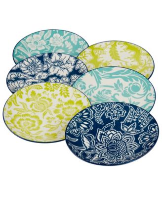 Сертифицированные международные гобеленовые тарелки для канапе, набор из 6 штук